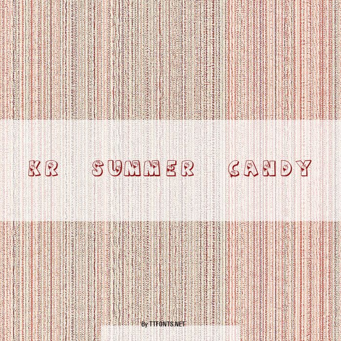 KR Summer Candy example